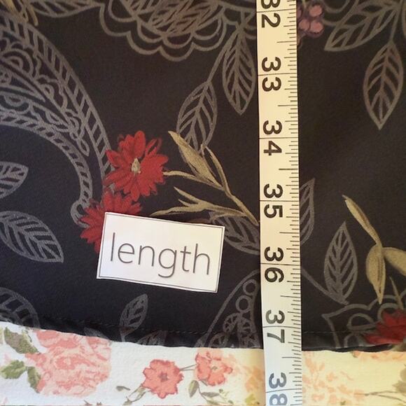 Womens VTG Y2K 90s Floral Skirt Large Dark Fairy Grunge Floral Whimsigoth Midi - Picture 10 of 12